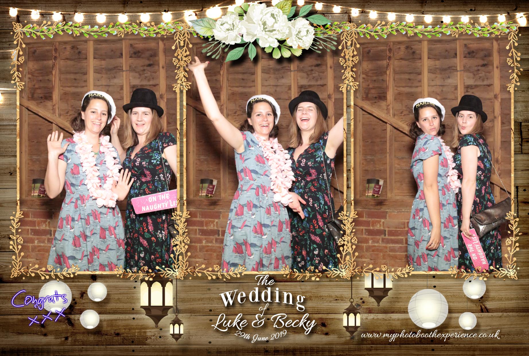 Luke & Becky's Wedding | View more photos from the event at gallery.myphotoboothexperience.co.uk/u/MyPhotoBoothExperienceLtd/Luke-Beckys-Wedding